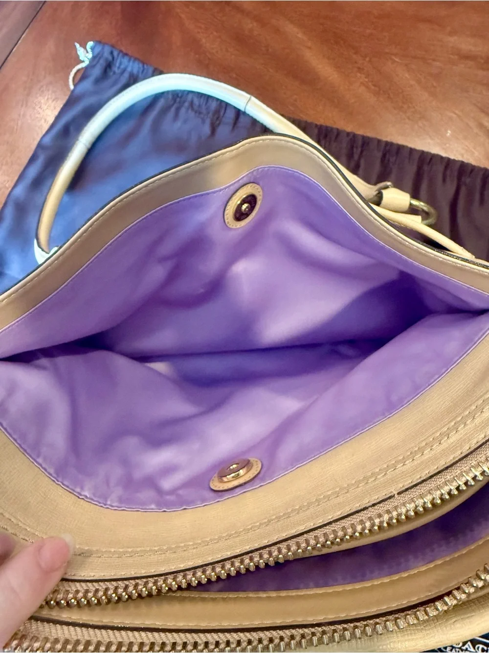 Coach leather shoulder